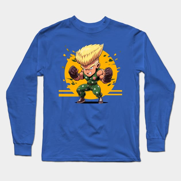 guile Long Sleeve T-Shirt by piratesnow